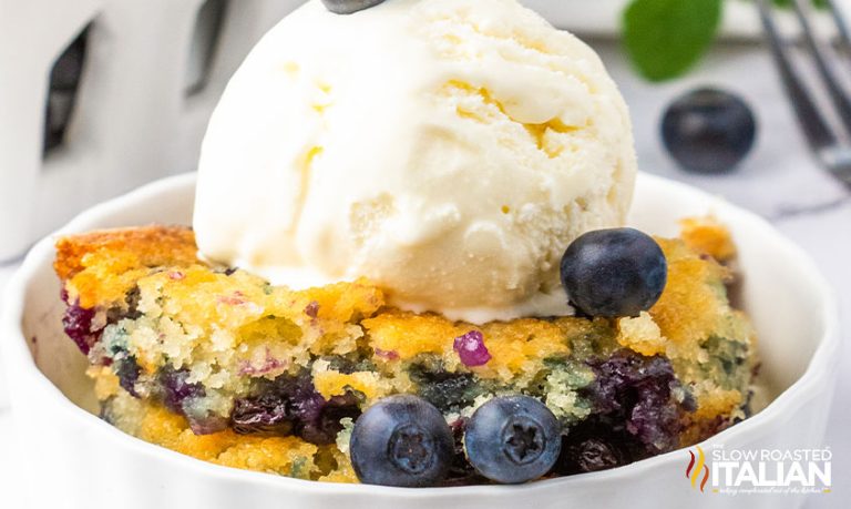 Easy Blueberry Cobbler Recipe W Biscuit Like Topping The Slow Roasted