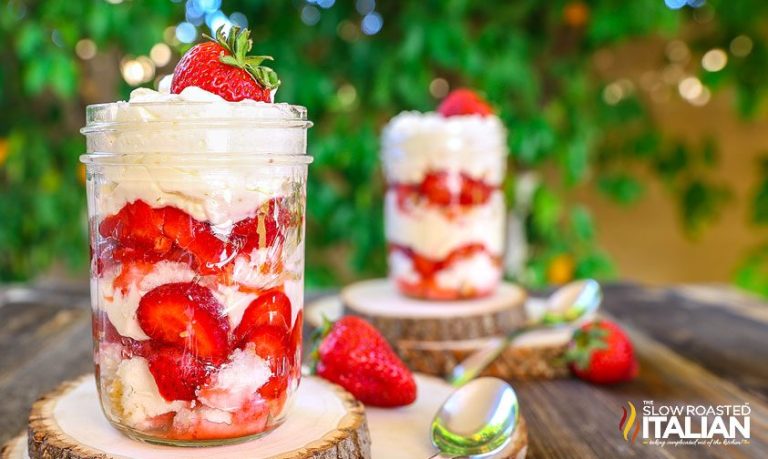 Strawberry Cheesecake Trifle - The Slow Roasted Italian