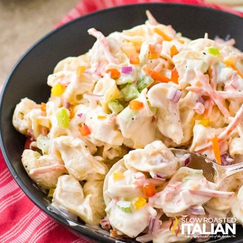 Creamy Pasta Salad with Peas and Bacon - The Slow Roasted Italian