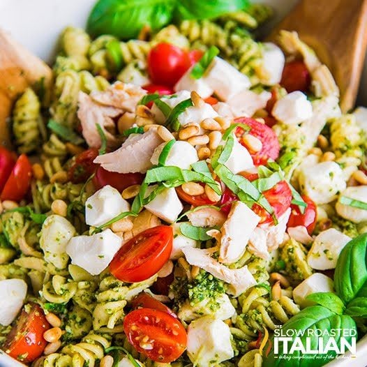 Pesto Pasta Salad with Chicken - The Slow Roasted Italian