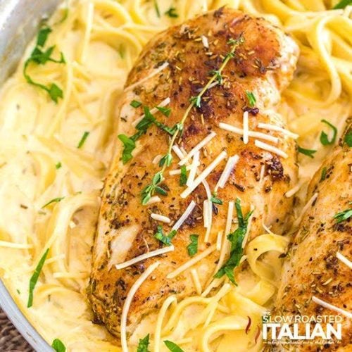 Chicken Lazone (Pan Fried Chicken with Pasta) + Video - TSRI