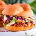 Slow Cooker Hawaiian BBQ Pulled Pork Sandwiches - TSRI