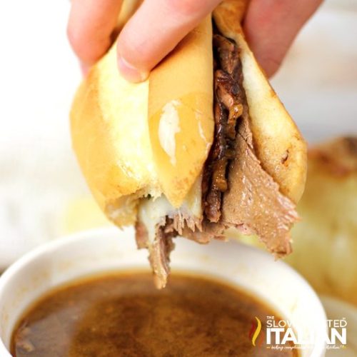 Easy French Dip Sandwiches (crockpot, small batch)