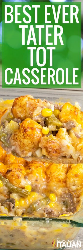 Cheesy Tater Tot Casserole + Video - The Slow Roasted Italian