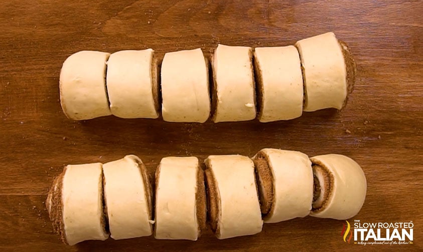 12 cut uncooked cinnamon rolls
