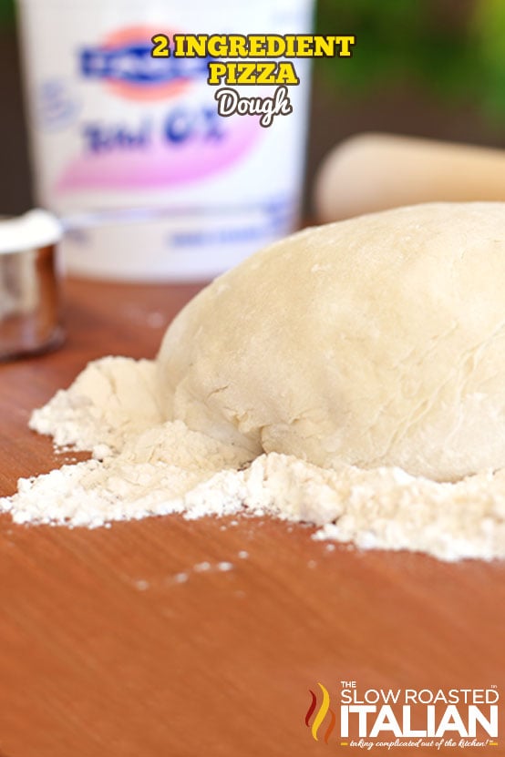 Easy Two Ingredient Pizza Dough Recipe + Video