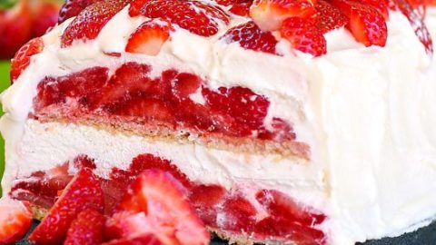 Strawberry Ladyfinger Icebox Cake Recipe: How to Make It