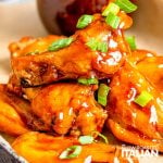 honey BBQ chicken wings