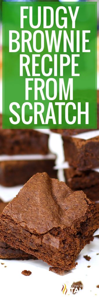 Fudgy Brownie Recipe from Scratch + Video - TSRI