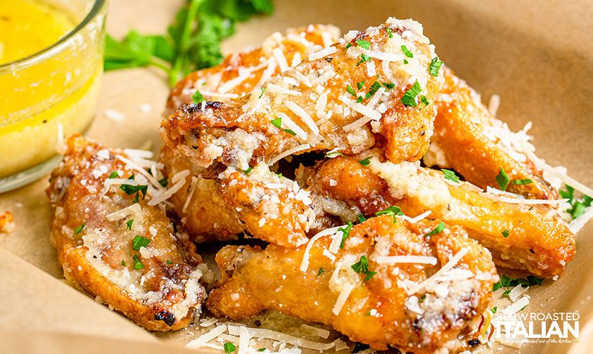 garlic parmesan wings air fryer