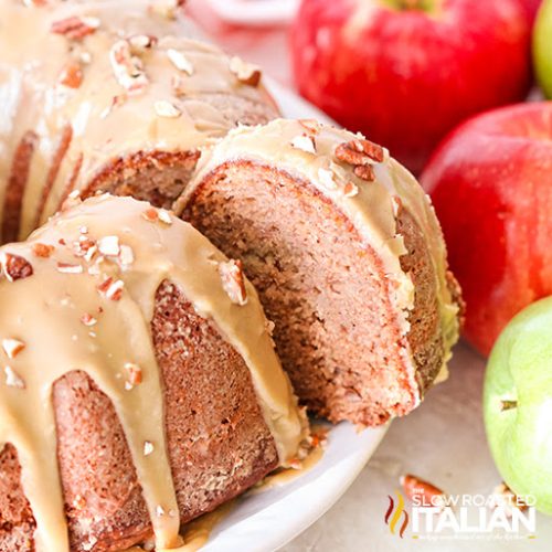 Apple Cinnamon Bundt Cake with Caramel - Pastry & Beyond