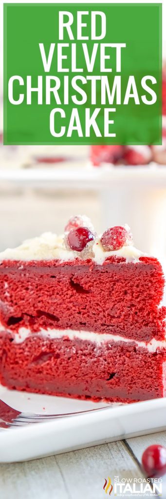 Red Velvet Christmas Cake - The Slow Roasted Italian