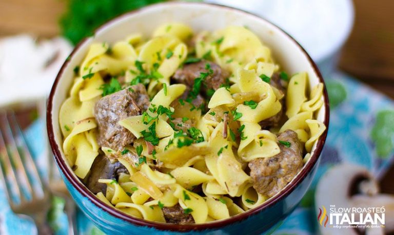 Crock Pot Beef Stroganoff - The Slow Roasted Italian