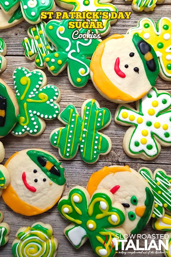 titled: St Patrick's Day Sugar Cookies