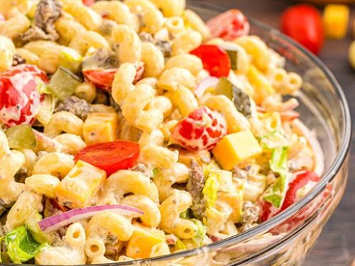 Big Mac Pasta Salad - The Slow Roasted Italian