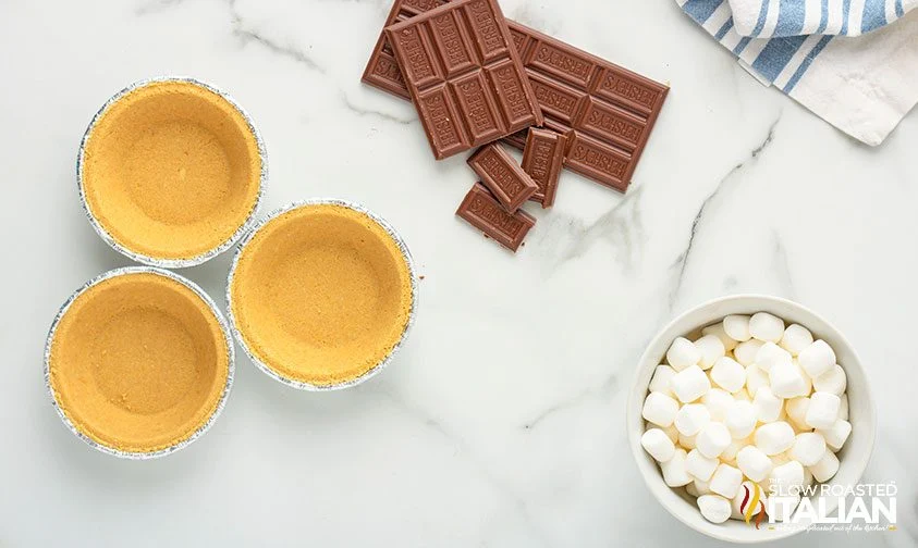 ingredients for air fryer s'mores pie