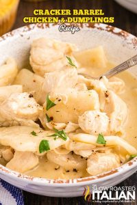 Cracker Barrel Chicken And Dumplings + Video - TSRI