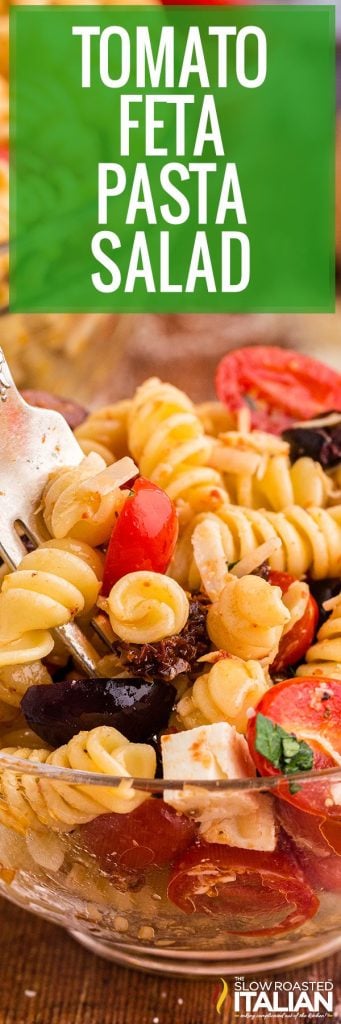 Pasta Salad with Feta Cheese and Tomatoes + Video - TSRI