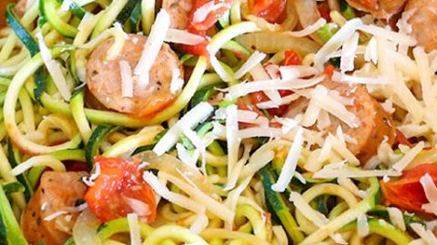 Zucchini Noodles with Sausage + Video - The Slow Roasted Italian