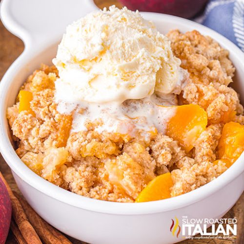 Peach Crisp Recipe (Air Fryer) - The Slow Roasted Italian