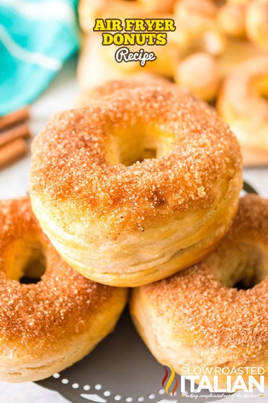 Air Fryer Biscuit Doughnuts - Just a Taste