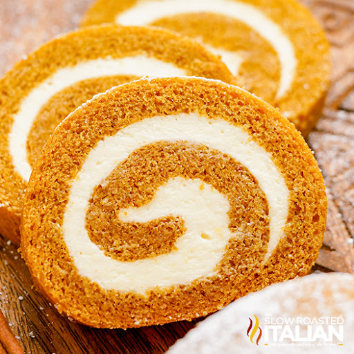 Pumpkin Roll Cake (Small Batch for Two) • Zona Cooks