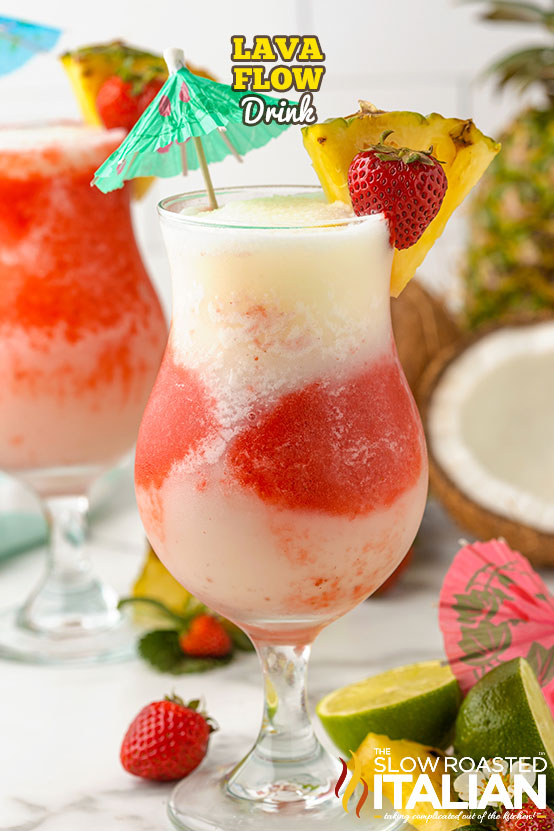 titled image of a lava flow drink