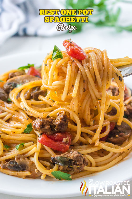 One Pot Spaghetti Recipe - The Slow Roasted Italian