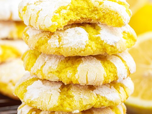 Lemon Crinkle Cookies - The Slow Roasted Italian