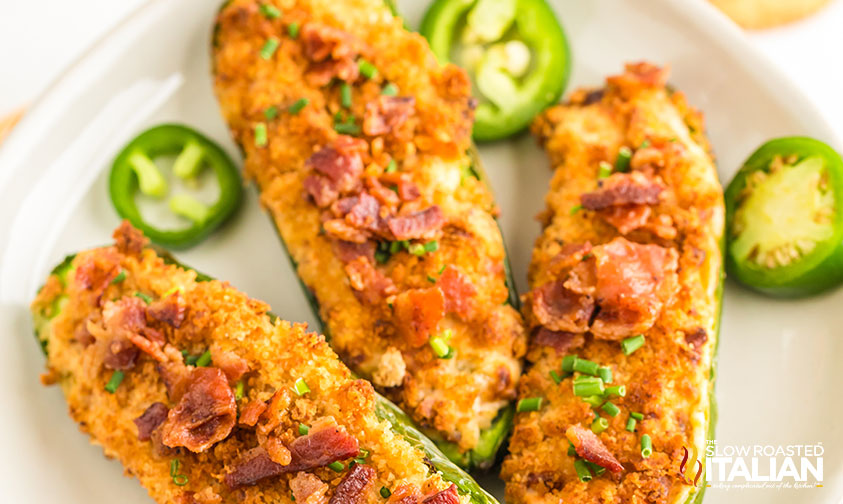 spicy appetizers on a small plate.