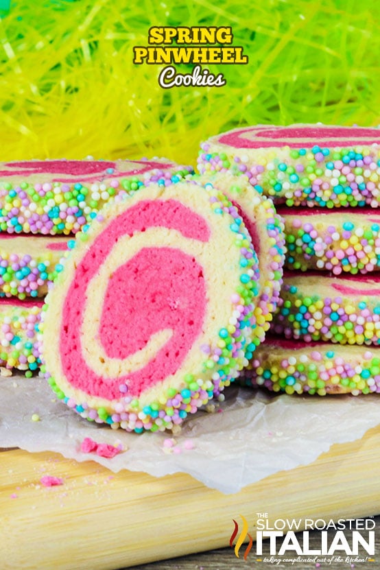 titled: Spring Pinwheel Cookies