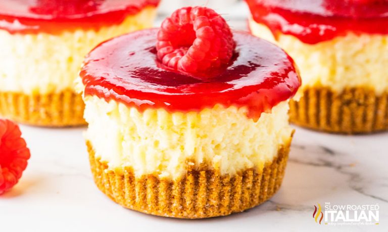 Raspberry Mini Cheesecake Recipe The Slow Roasted Italian 6012