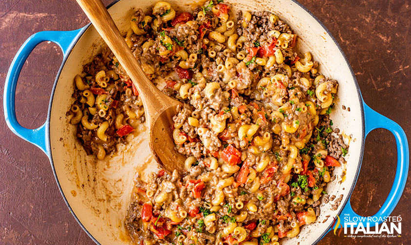 cooked cheeseburger macaroni