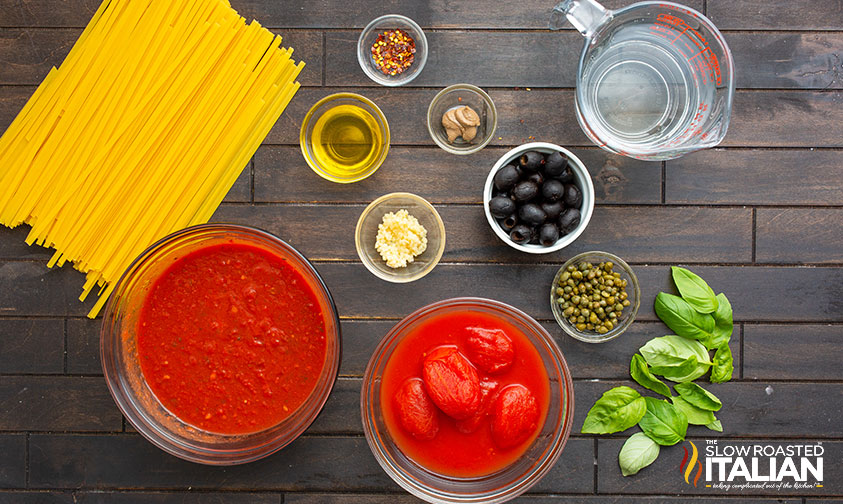 pasta puttanesca ingredients