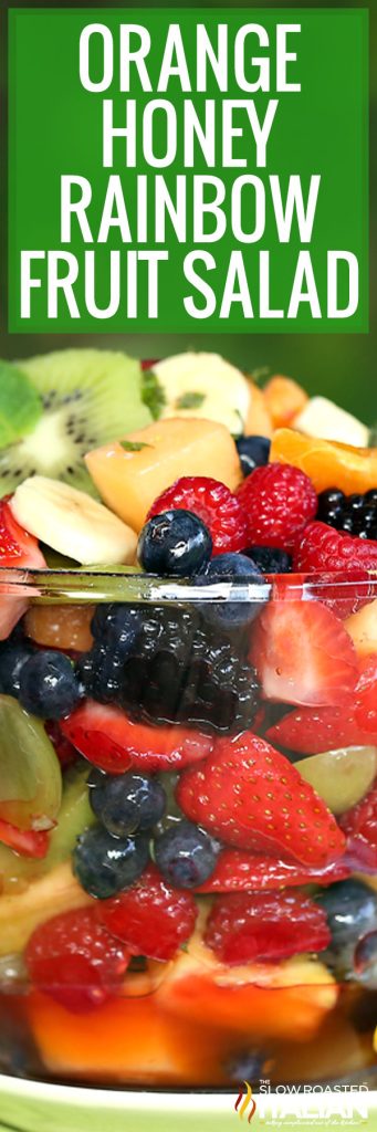 Orange Honey Rainbow Fruit Salad + Video - TSRI