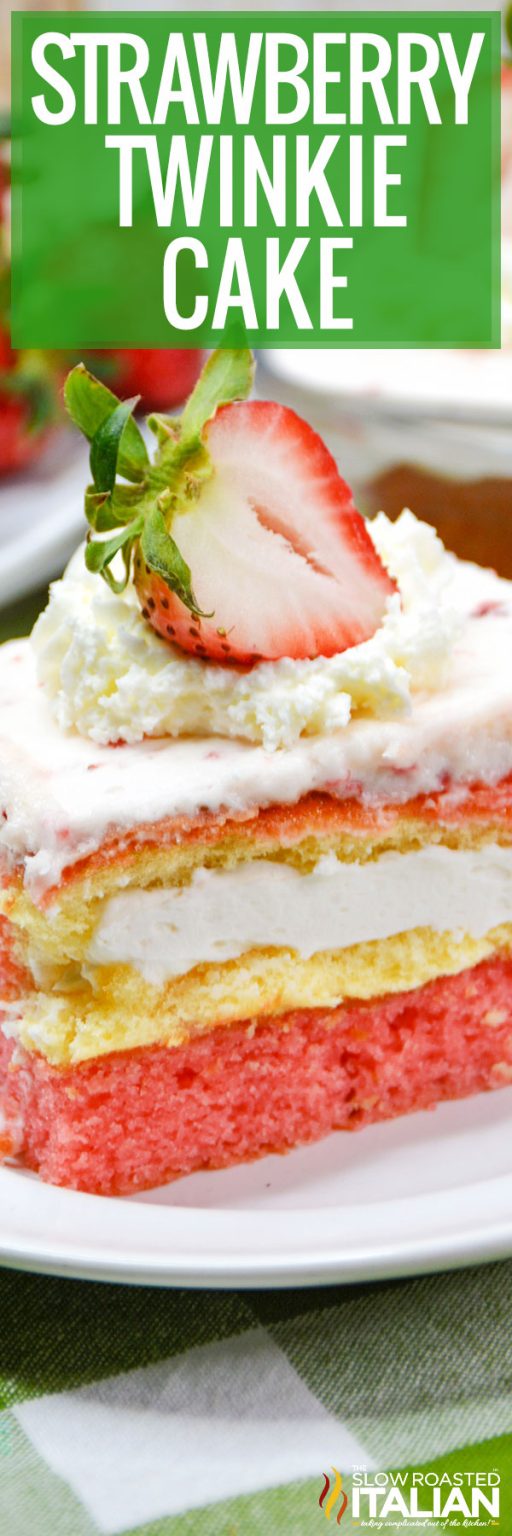 Strawberry Twinkie Cake Recipe (W/Real Strawberry Frosting) - The Slow ...