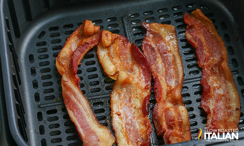 The Best Air Fryer Bacon - Thick or Thin Bacon! • Low Carb with