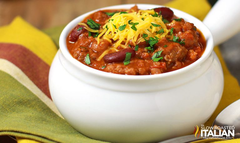 Easy Chili in Crock Pot Recipe - The Slow Roasted Italian