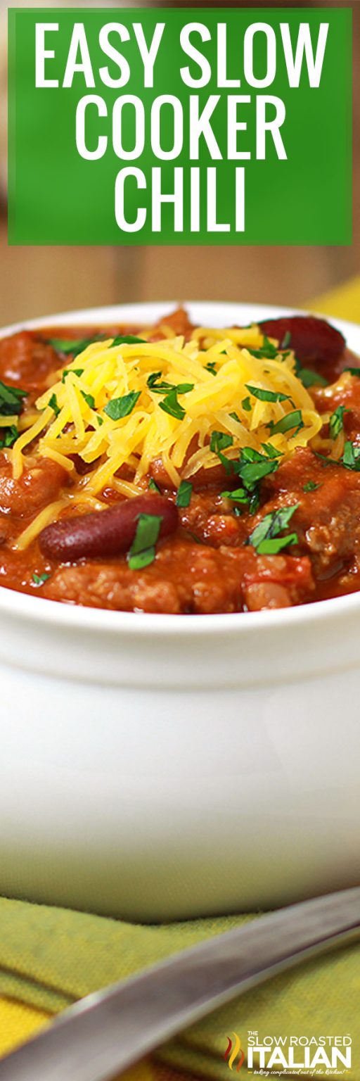 Easy Chili in Crock Pot Recipe - The Slow Roasted Italian