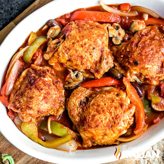 Slow Cooker Chicken Cacciatore