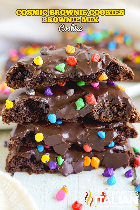 Cosmic Brownie Cookies (Brownie Mix Cookies)