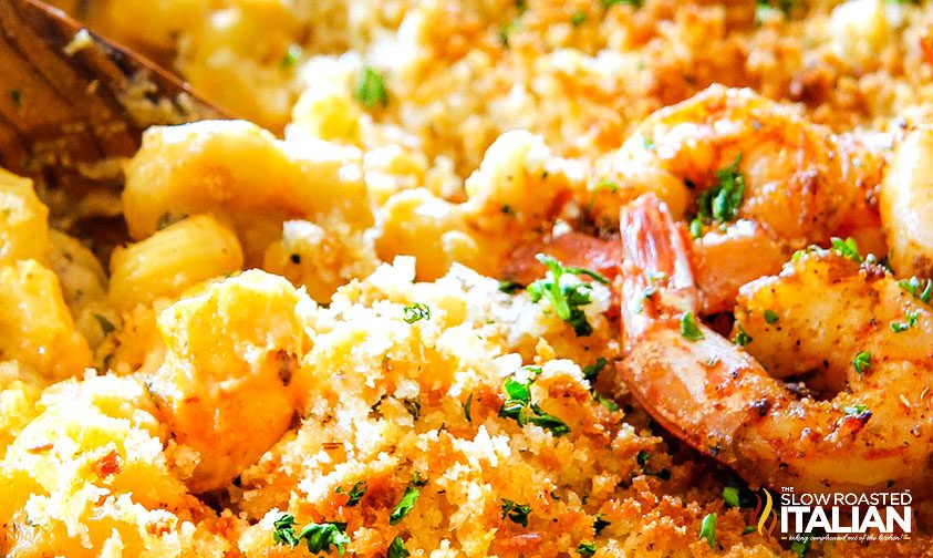 baked mac and cheese with shrimp