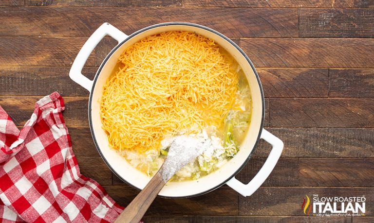 Cheesy Chicken Broccoli Soup With Rice - TSRI