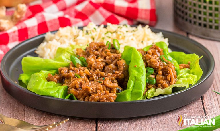 Copycat PF Chang's Chicken Lettuce Wraps - The Slow Roasted Italian