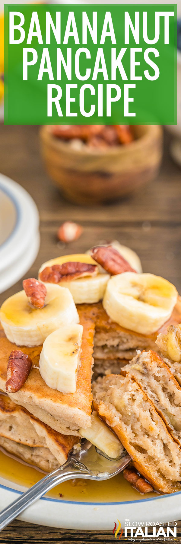 Banana Nut Pancakes - PIN