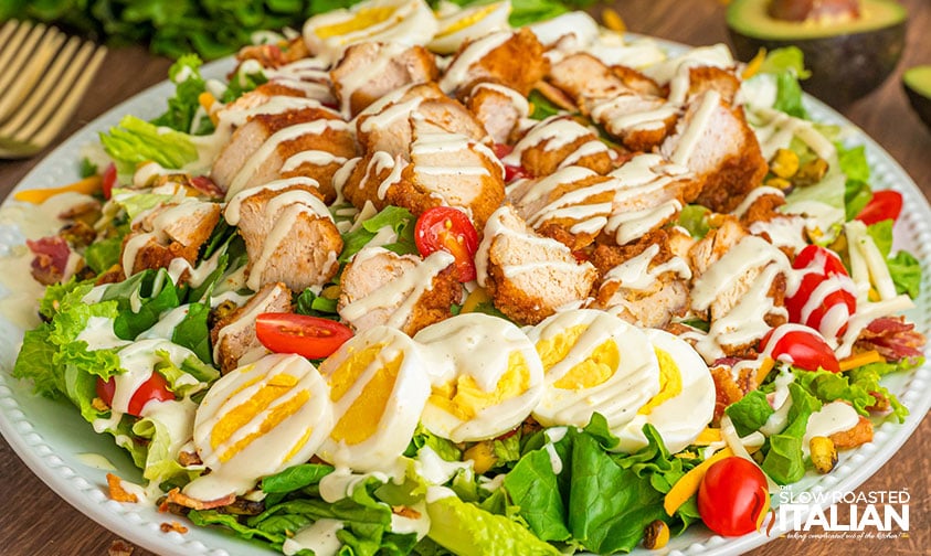 plate of chick fil a cobb salad
