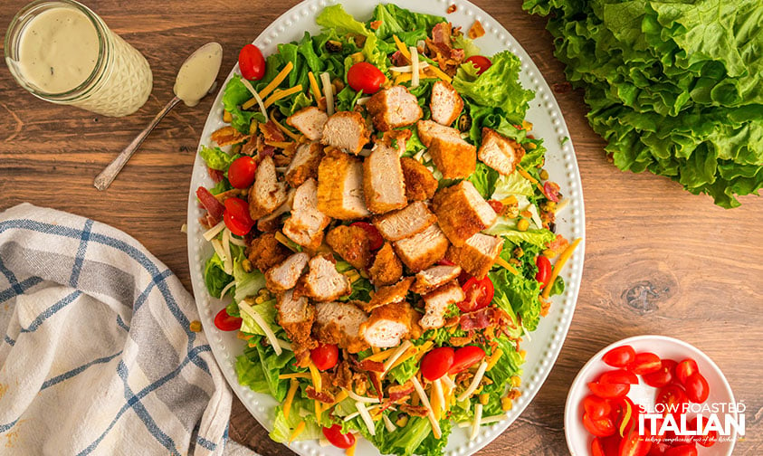 chick filet nuggets added to cobb salad recipe