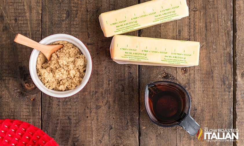 ingredients for maple butter recipe