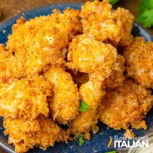 plate of low carb chicken nuggets