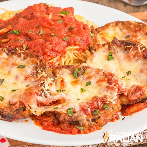 Copycat Olive Garden Eggplant Parmesan - The Slow Roasted Italian